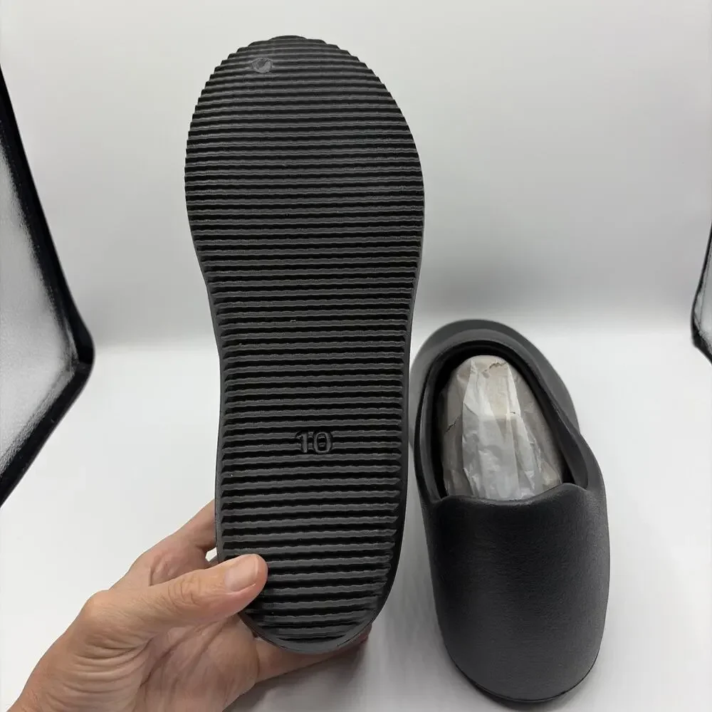 YZY YEEZY SLIDES SL-02 BLACK SLIPPERS RUBBER SHOES EVA WATERPROOF MENS SZ 10